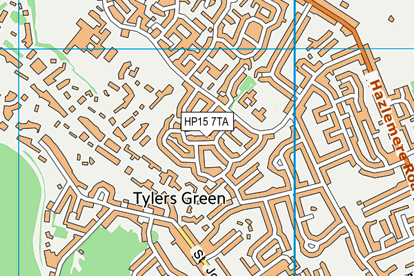 HP15 7TA map - OS VectorMap District (Ordnance Survey)