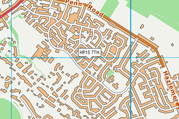 HP15 7TH map - OS VectorMap District (Ordnance Survey)