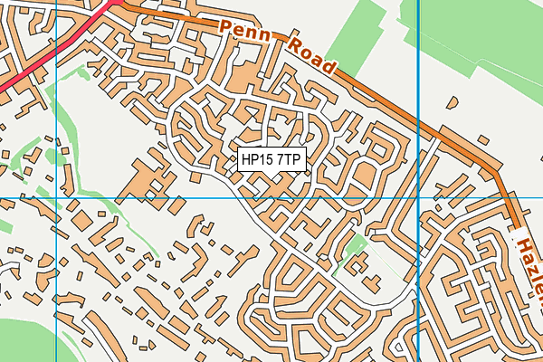 HP15 7TP map - OS VectorMap District (Ordnance Survey)