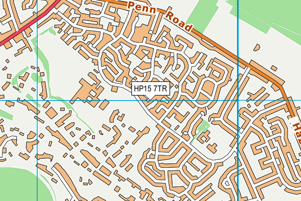 HP15 7TR map - OS VectorMap District (Ordnance Survey)