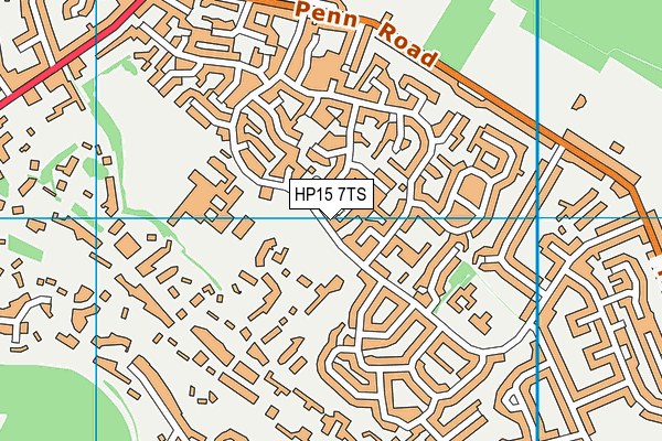 HP15 7TS map - OS VectorMap District (Ordnance Survey)