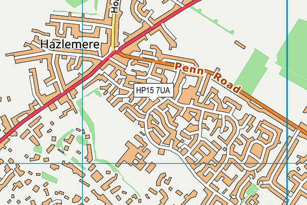 HP15 7UA map - OS VectorMap District (Ordnance Survey)
