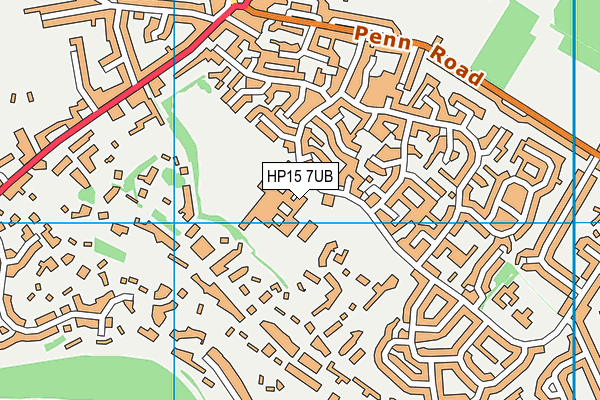 Hazlemere Community Centre map (HP15 7UB) - OS VectorMap District (Ordnance Survey)