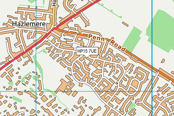 HP15 7UE map - OS VectorMap District (Ordnance Survey)