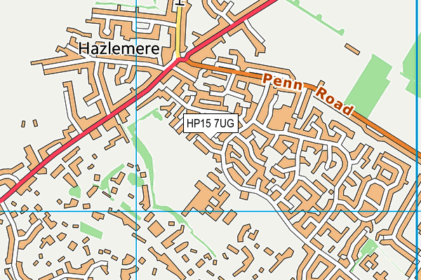 HP15 7UG map - OS VectorMap District (Ordnance Survey)