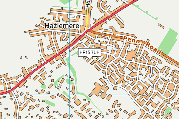 HP15 7UH map - OS VectorMap District (Ordnance Survey)