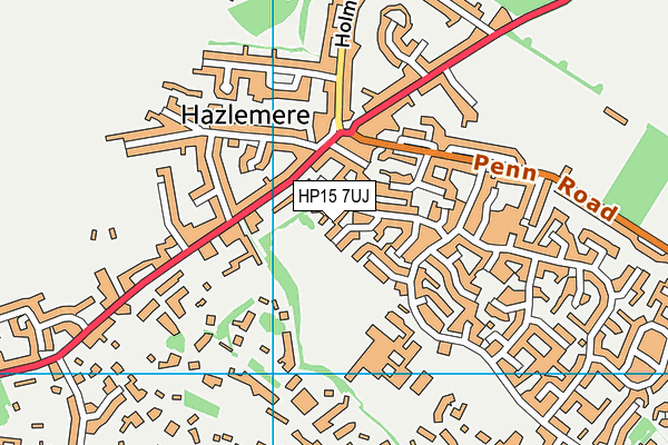 HP15 7UJ map - OS VectorMap District (Ordnance Survey)