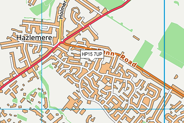 HP15 7UP map - OS VectorMap District (Ordnance Survey)