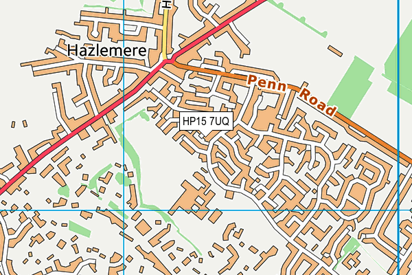 HP15 7UQ map - OS VectorMap District (Ordnance Survey)