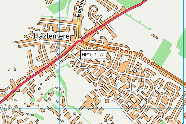 HP15 7UW map - OS VectorMap District (Ordnance Survey)