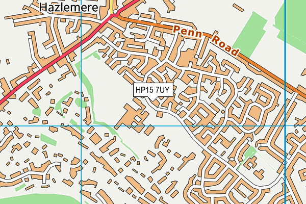 HP15 7UY map - OS VectorMap District (Ordnance Survey)