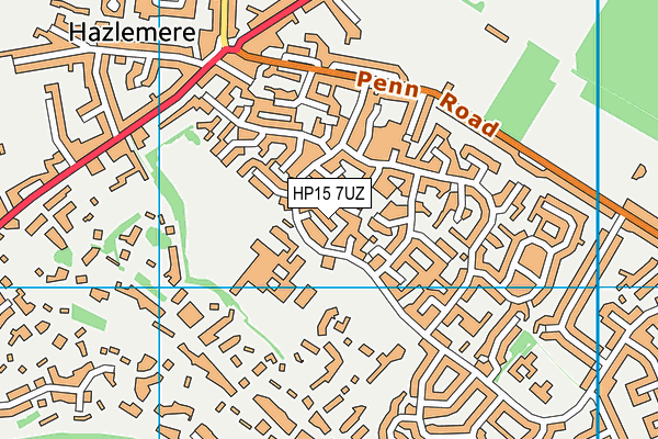 HP15 7UZ map - OS VectorMap District (Ordnance Survey)