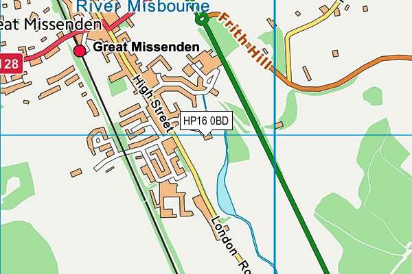 Missenden Abbey Adult Education College map (HP16 0BD) - OS VectorMap District (Ordnance Survey)