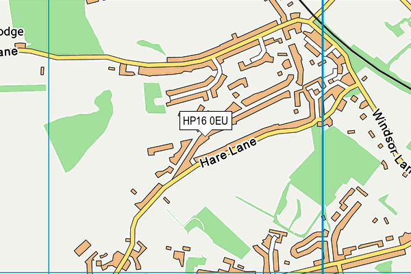 HP16 0EU map - OS VectorMap District (Ordnance Survey)