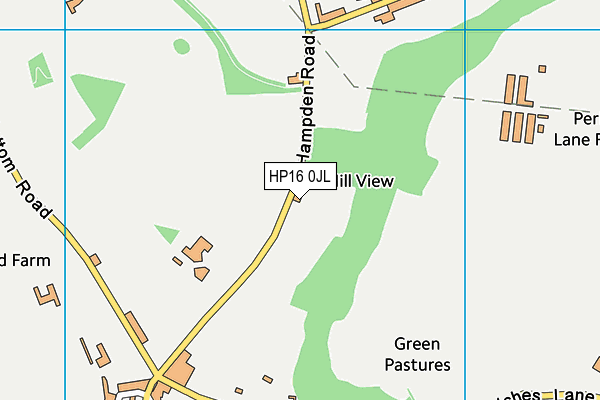 HP16 0JL map - OS VectorMap District (Ordnance Survey)