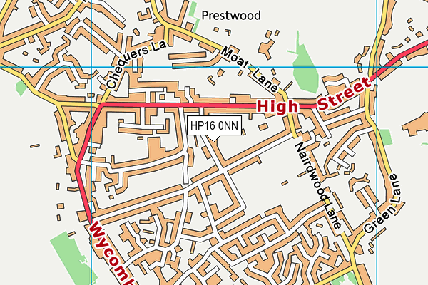 HP16 0NN map - OS VectorMap District (Ordnance Survey)