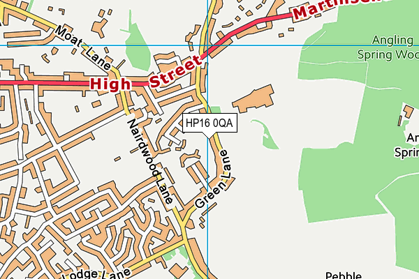 HP16 0QA map - OS VectorMap District (Ordnance Survey)