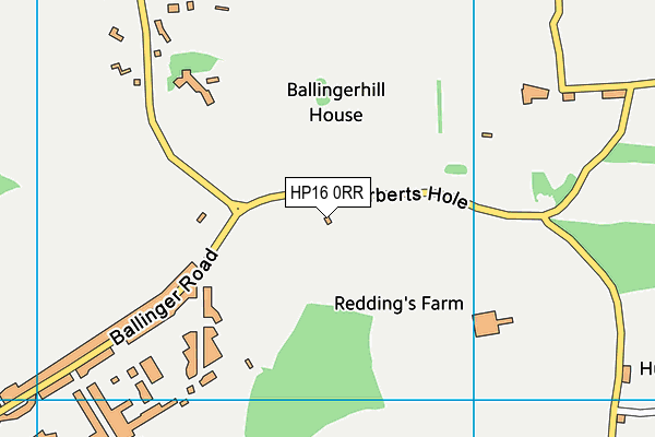 HP16 0RR map - OS VectorMap District (Ordnance Survey)