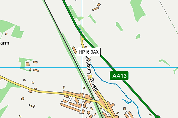 HP16 9AX map - OS VectorMap District (Ordnance Survey)