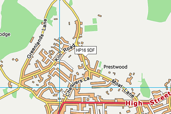 Prestwood Infant School map (HP16 9DF) - OS VectorMap District (Ordnance Survey)