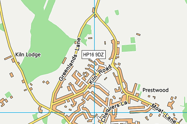 HP16 9DZ map - OS VectorMap District (Ordnance Survey)