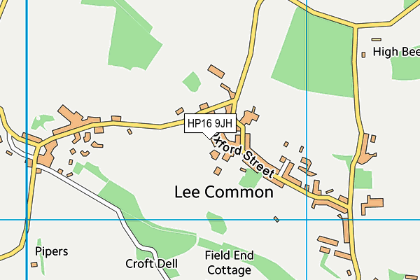 Lee Common Church of England School map (HP16 9JH) - OS VectorMap District (Ordnance Survey)