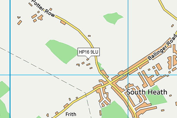 HP16 9LU map - OS VectorMap District (Ordnance Survey)