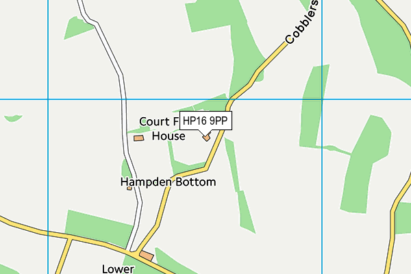 HP16 9PP map - OS VectorMap District (Ordnance Survey)