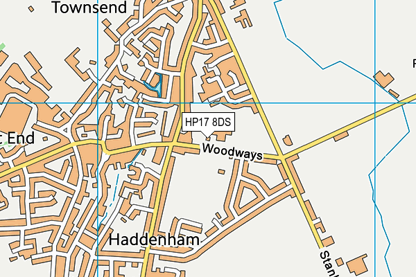 Haddenham Community Junior School map (HP17 8DS) - OS VectorMap District (Ordnance Survey)