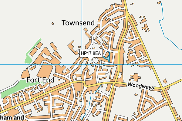 HP17 8EA map - OS VectorMap District (Ordnance Survey)