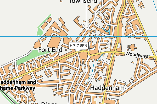 HP17 8EN map - OS VectorMap District (Ordnance Survey)