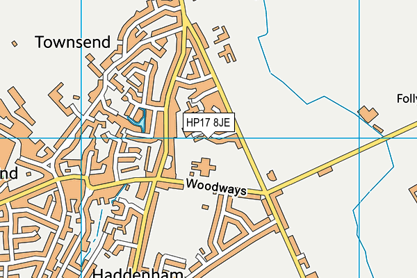 HP17 8JE map - OS VectorMap District (Ordnance Survey)