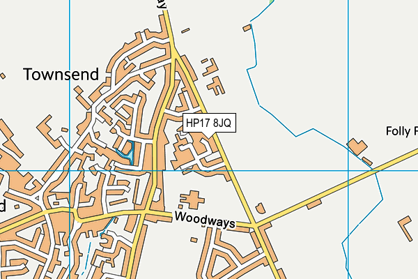 HP17 8JQ map - OS VectorMap District (Ordnance Survey)