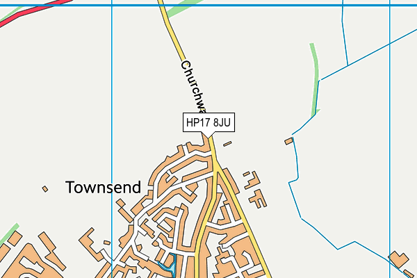 HP17 8JU map - OS VectorMap District (Ordnance Survey)
