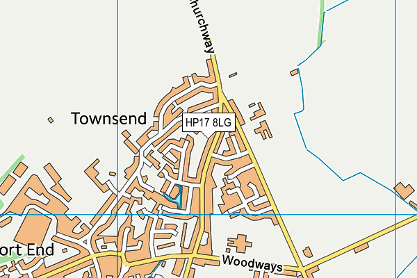 HP17 8LG map - OS VectorMap District (Ordnance Survey)