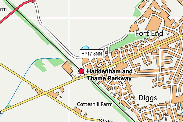 HP17 8NN map - OS VectorMap District (Ordnance Survey)