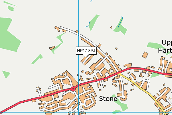 HP17 8PJ map - OS VectorMap District (Ordnance Survey)
