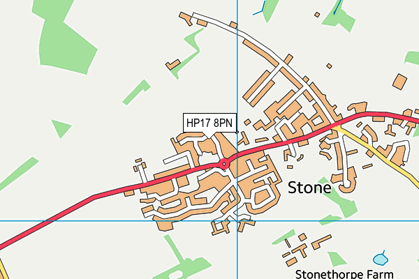 HP17 8PN map - OS VectorMap District (Ordnance Survey)