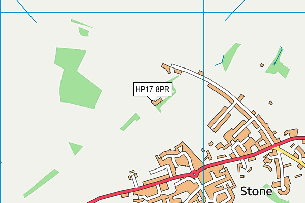 HP17 8PR map - OS VectorMap District (Ordnance Survey)