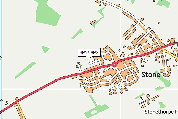 HP17 8PS map - OS VectorMap District (Ordnance Survey)