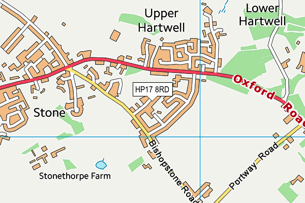 HP17 8RD map - OS VectorMap District (Ordnance Survey)
