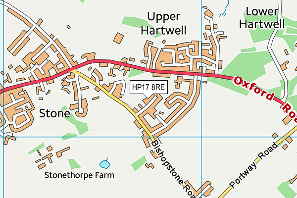 War Memorial Recreation Ground map (HP17 8RE) - OS VectorMap District (Ordnance Survey)