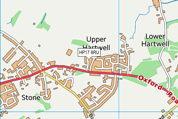 HP17 8RU map - OS VectorMap District (Ordnance Survey)