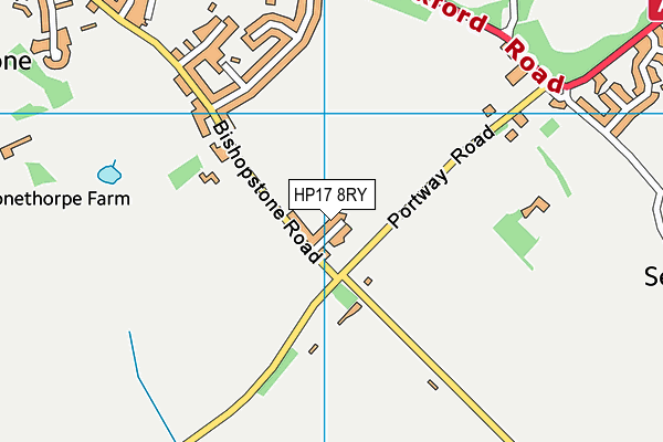 HP17 8RY map - OS VectorMap District (Ordnance Survey)