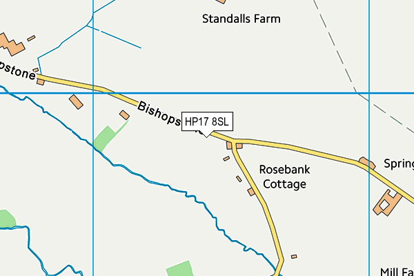 HP17 8SL map - OS VectorMap District (Ordnance Survey)