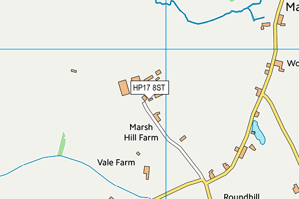 HP17 8ST map - OS VectorMap District (Ordnance Survey)