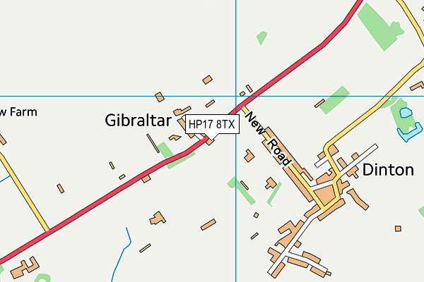 HP17 8TX map - OS VectorMap District (Ordnance Survey)