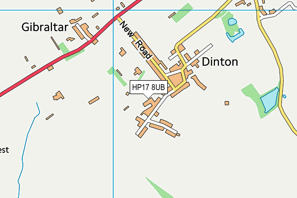 HP17 8UB map - OS VectorMap District (Ordnance Survey)