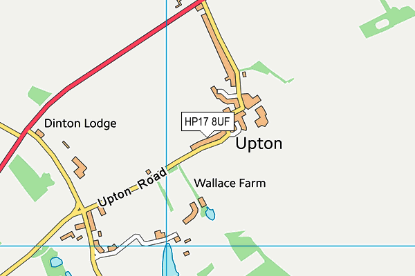 HP17 8UF map - OS VectorMap District (Ordnance Survey)