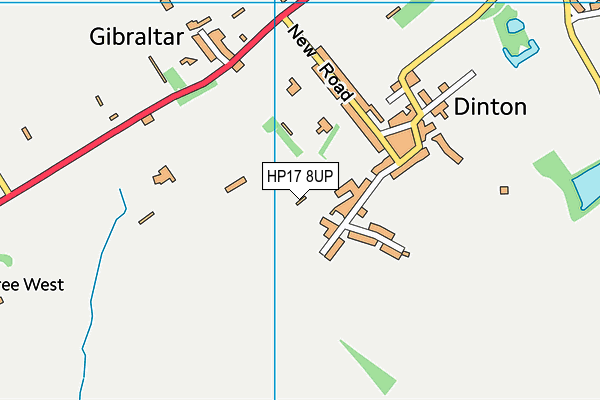 HP17 8UP map - OS VectorMap District (Ordnance Survey)
